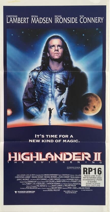 Highlander II: The Quickening : The Film Poster Gallery