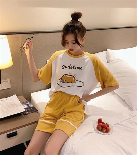 Kawaii Gudetama Pajamas Suits Set PN1624 | Pajama suit, Pajamas, Suits