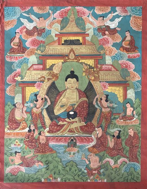 Early 20th Century Tibetan Thangka Painting | Thangka painting, Thangka ...