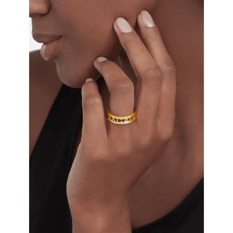 B.zero1 One Band Open Spiral Ring Yellow gold | Bulgari Official Store