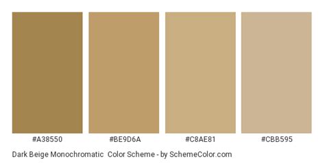 Dark Beige Monochromatic Color Scheme » Brown » SchemeColor.com