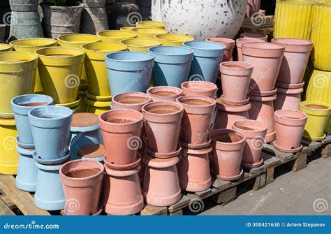 Color Flower Pots, New Ceramic Pottery, Various Clay Handicraft, Garden Vase, Decorative Flower ...