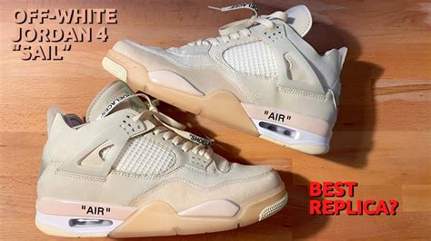 OFF-WHITE JORDAN 4 “SAIL” | DHGATE REVIEW - YouTube