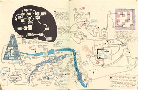 The original Zork map. [pic] : reddit.com