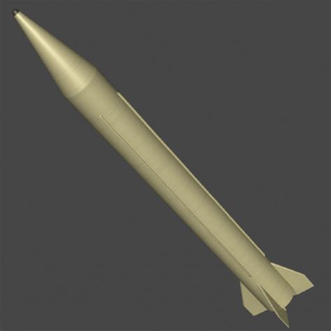 3dsmax Shahab 3 Iranian Missile