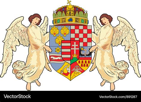 Hungary Coat-of-Arms Royalty Free Vector Image