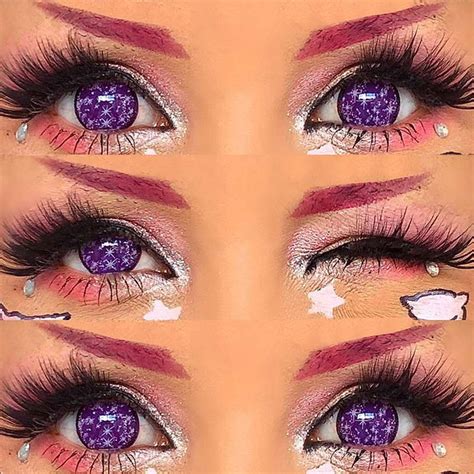Lentes de contacto – Anime Sparkle Violet – Chibi Kokoro