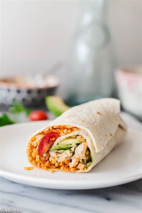 Peri Peri Rice and Chicken Wrap - Vikalinka