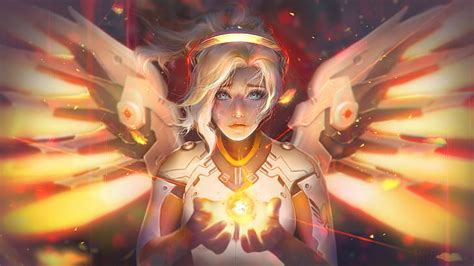 HD wallpaper: mercy overwatch 4k computer desktop background | Wallpaper Flare