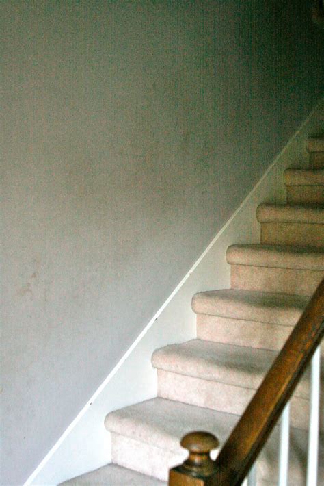 grass stains: Before and after: the stairwell