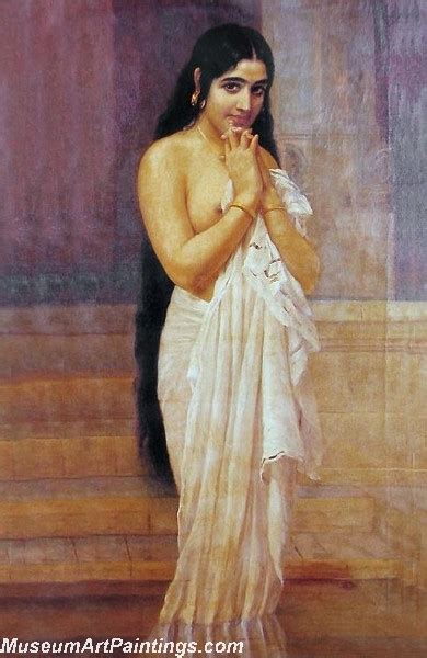 Raja Ravi Varma Paintings South Indian Women with Veena