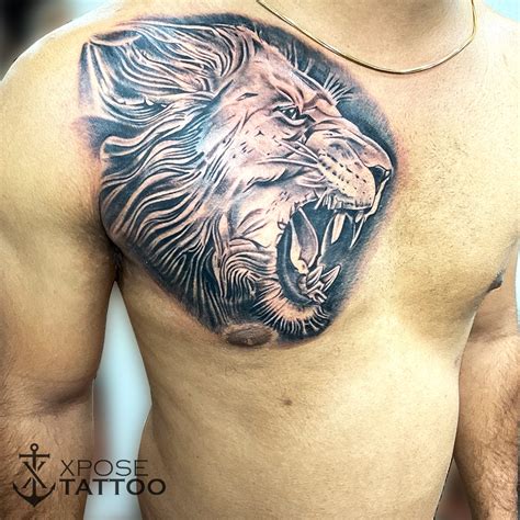 Update more than 69 chest lion tattoo latest - in.coedo.com.vn