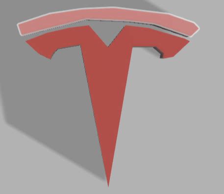 tesla logo by 3D Guy | Download free STL model | Printables.com