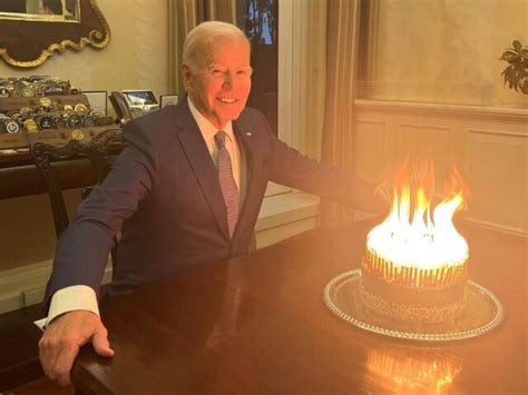 Joe Biden Teased for Posing with 81-Candle Birthday Cake