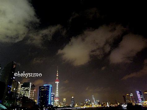 Baby Sumo Photography: Night View of Pudong from HuangPu River Cruise - Shanghai, China