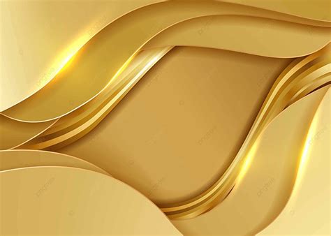 Gold Line Gold Wavy Gold Curve Background, Wallpaper, Golden Thread, Golden Background Image And ...