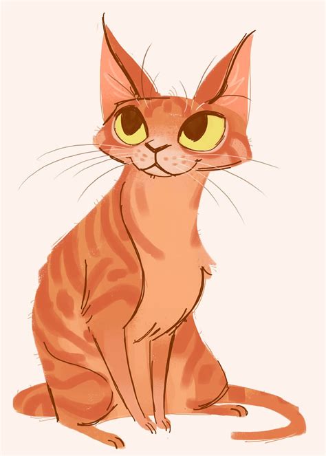 One of the many awesome digital sketches on Daily Cat Drawings Tumblr ...