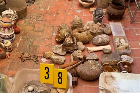 Alicante, Spain: Police seize hundreds of archaeological artifacts and more than 200 human bone ...