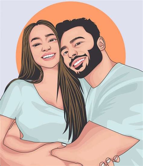 Fadilvect: I will draw romantic couple vector portrait from your photo for $10 on fiverr.com ...