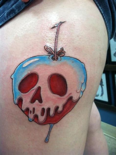 Snow White Poison Apple Tattoo