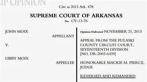 Joe. My. God.: ARKANSAS: Supreme Court Overturns Visitation Bans In ...