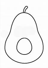 Coloring Pages  Printable Avocado Fruit Sheet For Kids sketch template