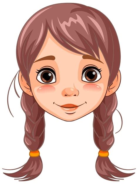 Free Vector | Cute Woman with Braided Hair