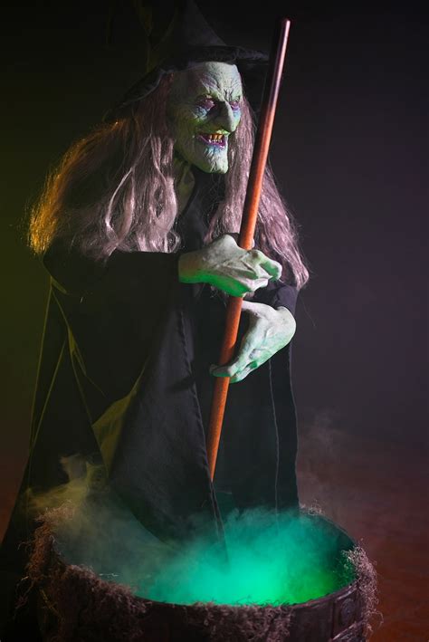 Witches Brew wicked witch animatronic Halloween prop – Distortions Unlimited