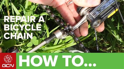 How To Repair A Bicycle Chain - GCN's Roadside Maintenance Series - YouTube