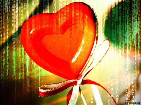 Download free picture Congratulations valentines Day digital binary code technology background ...