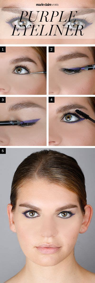 Makeup How-To: Dark Purple Eyeliner | Marie Claire