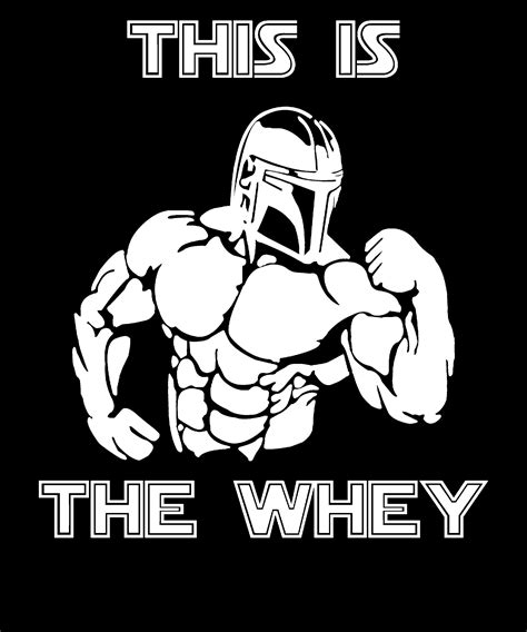 Este es el Whey Gym Workout Fitness Star Wars Mandalorian | Etsy España