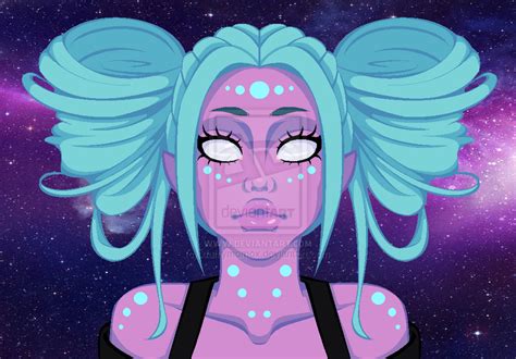 Alien Girl by xfufflymomox on deviantART | Alien art, Alien girl, Cute art