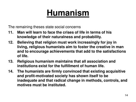 PPT - Humanism Manifesto & Philosophy PowerPoint Presentation, free ...