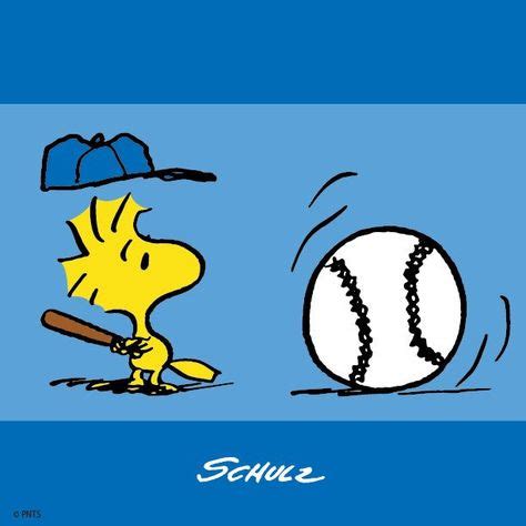 PEANUTS - Woodstock - baseball (With images) | Snoopy pictures, Snoopy ...