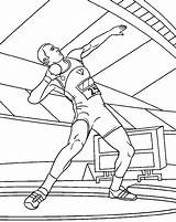 Coloring shot putter In A Stadium Picture sketch template