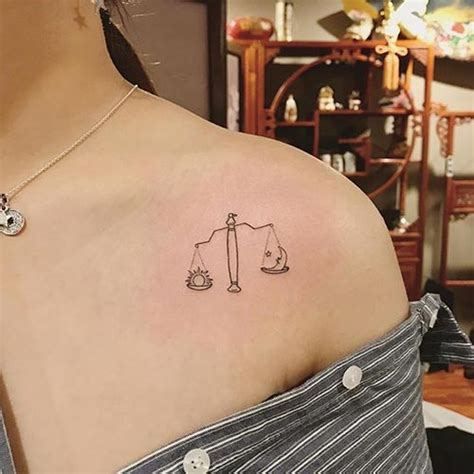 Libra Scale Symbol Tattoo