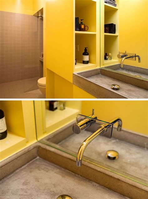 This Built-In Wall Unit Includes Storage And Seating | Trendy bathroom tiles, Built in wall ...