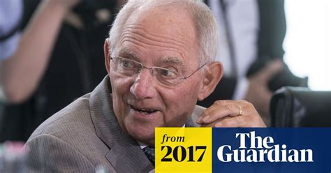 German finance minister Wolfgang Schäuble to be Bundestag speaker | Germany | The Guardian