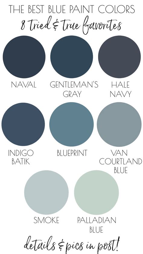 Best Navy Paint Colors Chart / The 41 Best Blue Gray Paint Colors For ...