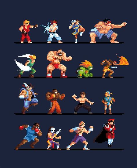 Idea by Zeke Pixel Studio on Pixel art | Pixel art characters, Street fighter art, Pixel art design