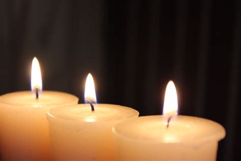 3 Candles Burning Free Stock Photo - Public Domain Pictures