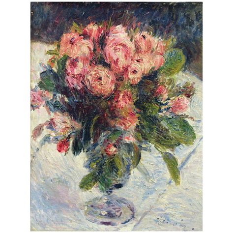 14 in. x 19 in. Moss-Roses, 1890 Canvas Art | Pierre auguste renoir ...