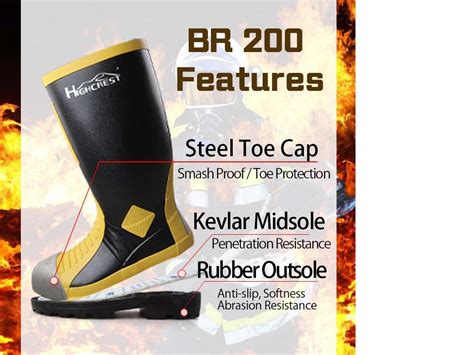 Special Flame Retardant Rubber Fireman Boots Manufacturers, Suppliers - OEM Protection Products ...