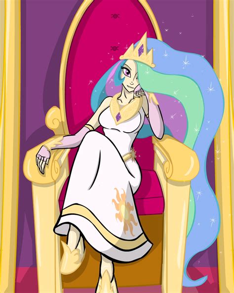 MLP Celestia Human Version by Kreoss on DeviantArt