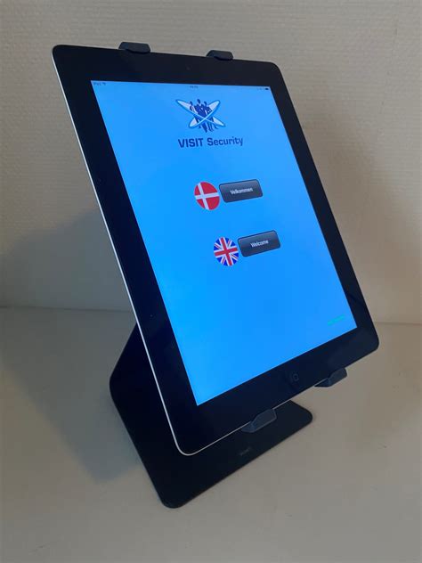 Example on iPad Security Frames and Layout - VISIT Security ApS