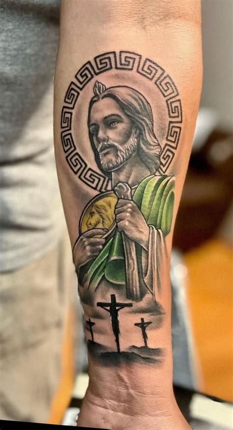 San judas tattoo | Imágenes de san juditas, San tatuaje, Tatuaje religioso