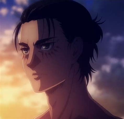 an anime character staring into the distance with clouds in the back ground and sun shining ...