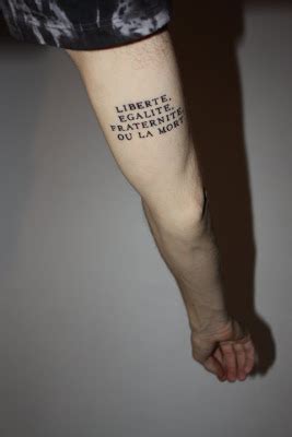 liberte egalite fraternite ou la mort tattoo - Google Search | Tattoos, First tattoo, Skin art