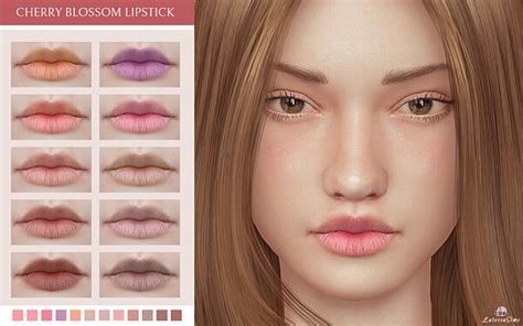 Cherry Blossom Lipstick from Lutessa • Sims 4 Downloads